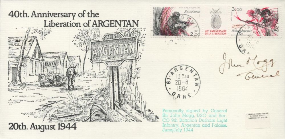 Lot 163: Sir John Mogg signed 40th anniv of the...
