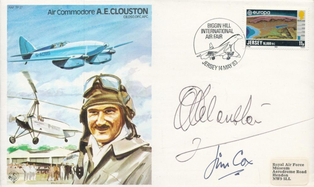 Lot 177: Coulston and Cox signed test pilot cover. Good...