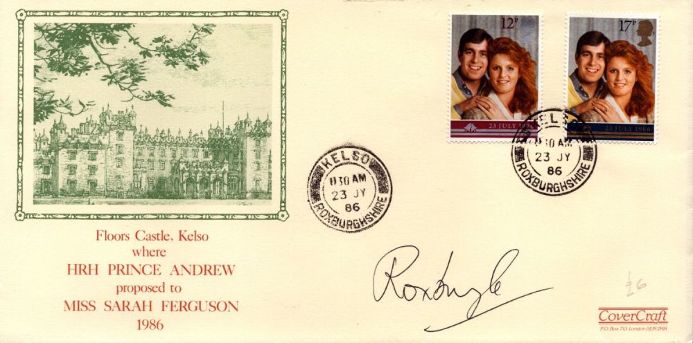 Lot 188: Lord Roxurghe signed cover. Good condition. All autographs...