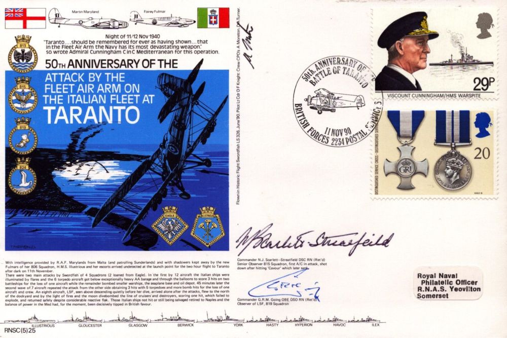 Lot 196: N J Scarlett-Streatfield and Commander Going signed cover....