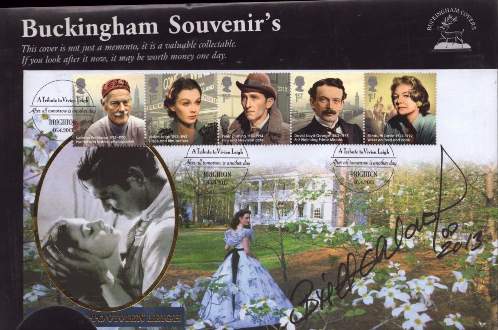 Lot 199: Britt Ekland signed Buckingham Souvenirs FDC. Good condition....