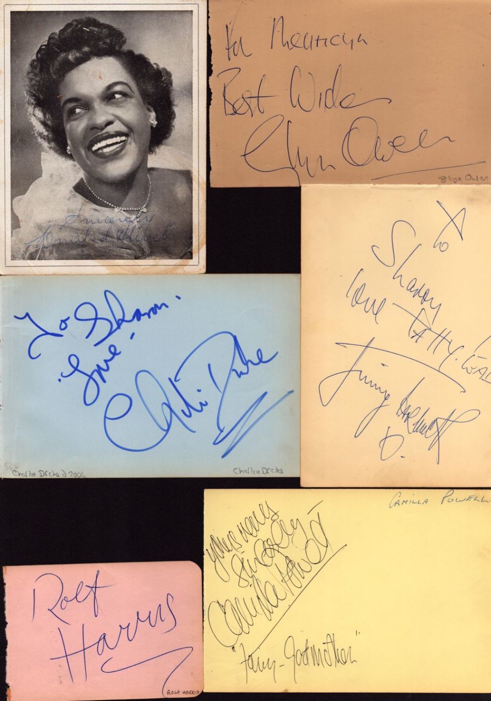 Lot 294: Album page collection. 6 in total. Includes Jimmy...