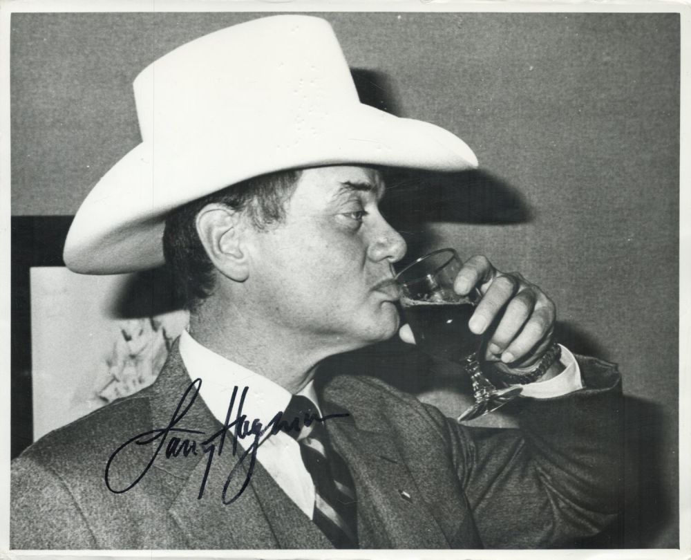 Lot 312: LARRY HAGMAN American Actor signed 8x10 Photo. Good...