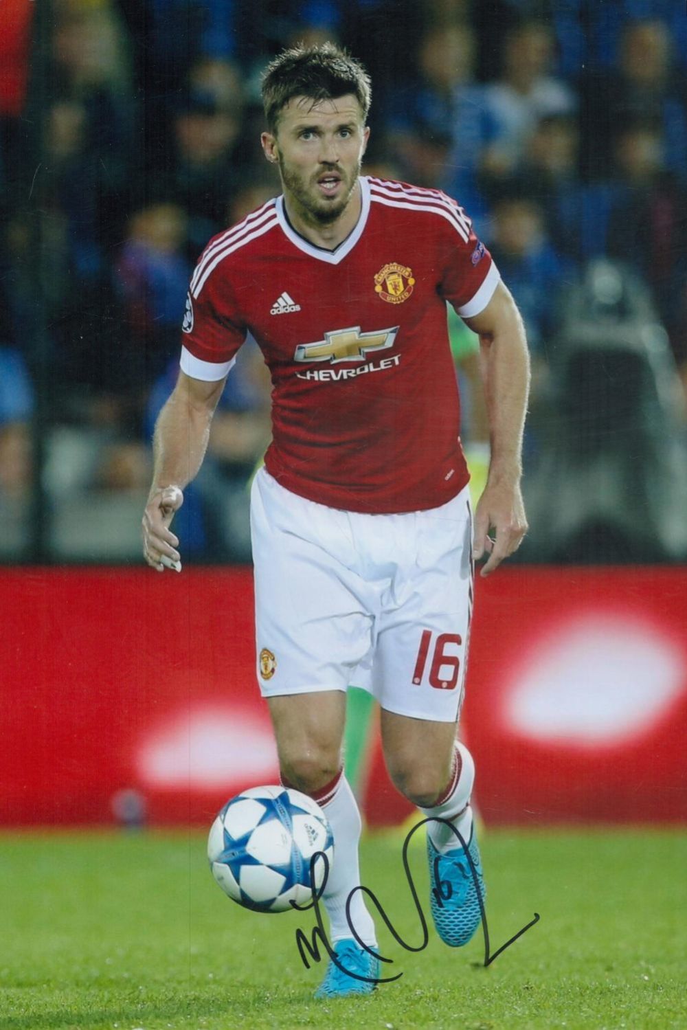 Lot 337: MICHAEL CARRICK signed Manchester United 8x12 Photo. Good...