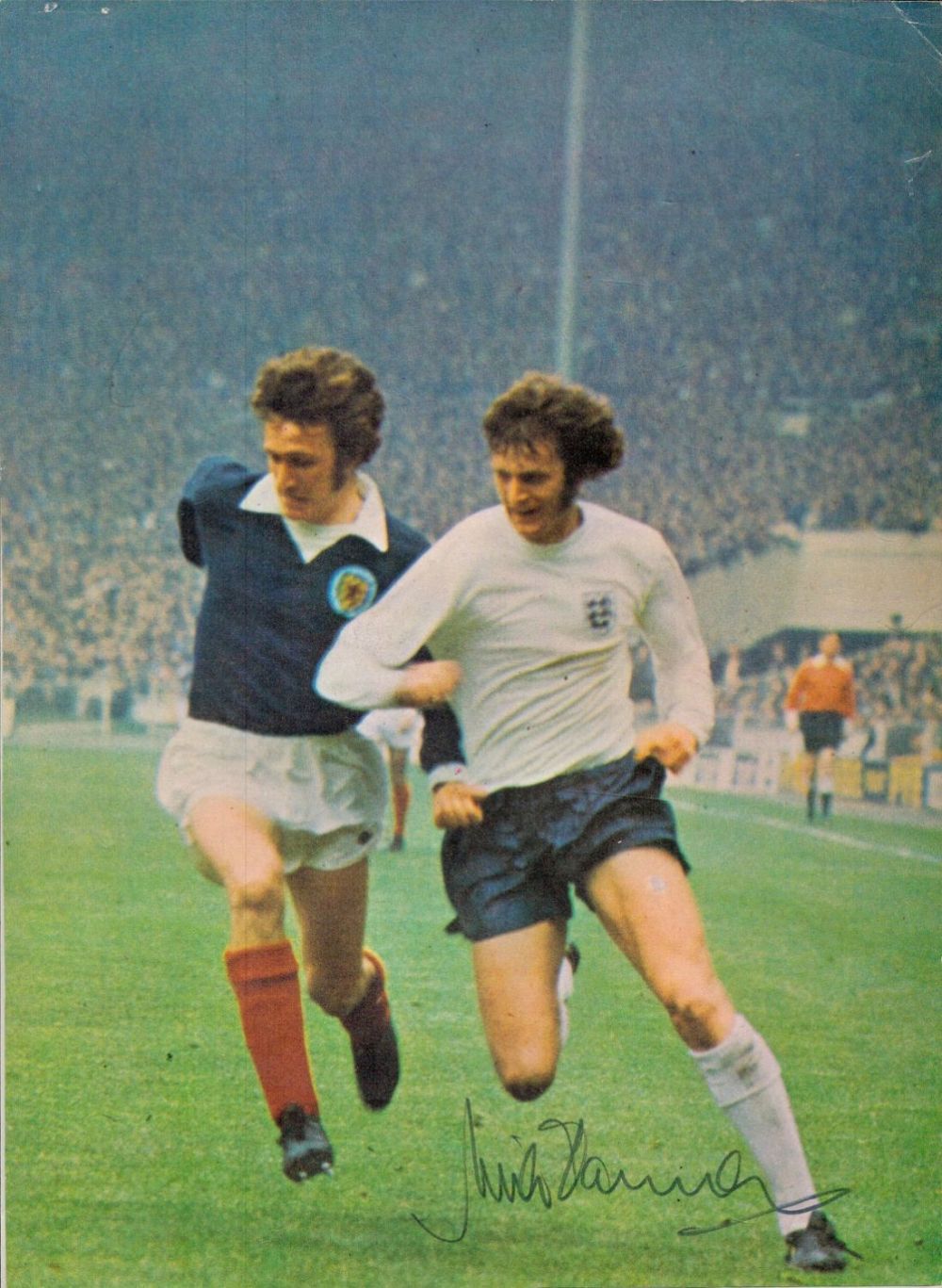 Lot 351: Mick Channon signed 10x8 colour photo. Good condition....