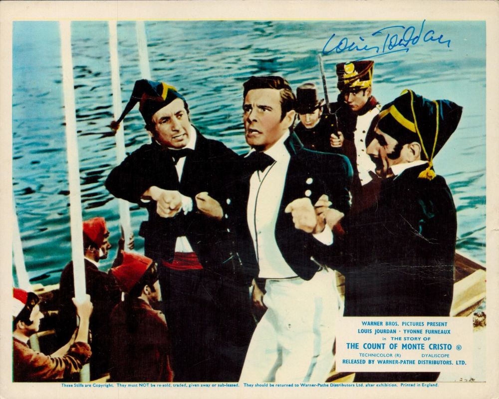 Lot 377: Louis Jourdan signed The Count of Monte Cristo...