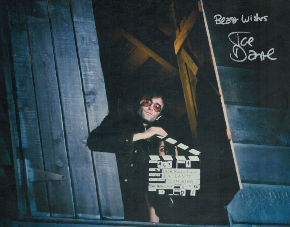 Lot 506: Joe Dante signed 10x8inch colour photo. Good condition....