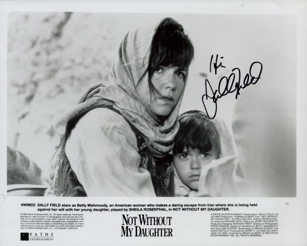 Lot 23: Sally Field American Actress Signed 'Not Without My...