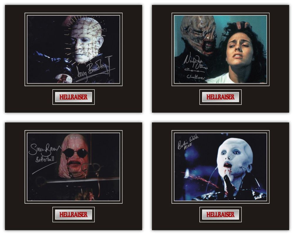 Lot 56: SALE! Lot of 4 Hellraiser hand signed professionally...