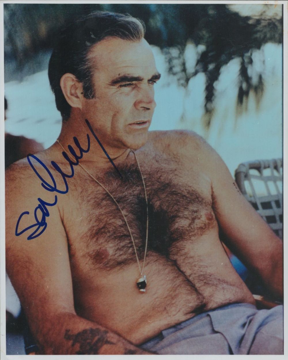 Lot 122: Sean Connery signed 10x8 inch colour photo pictured...