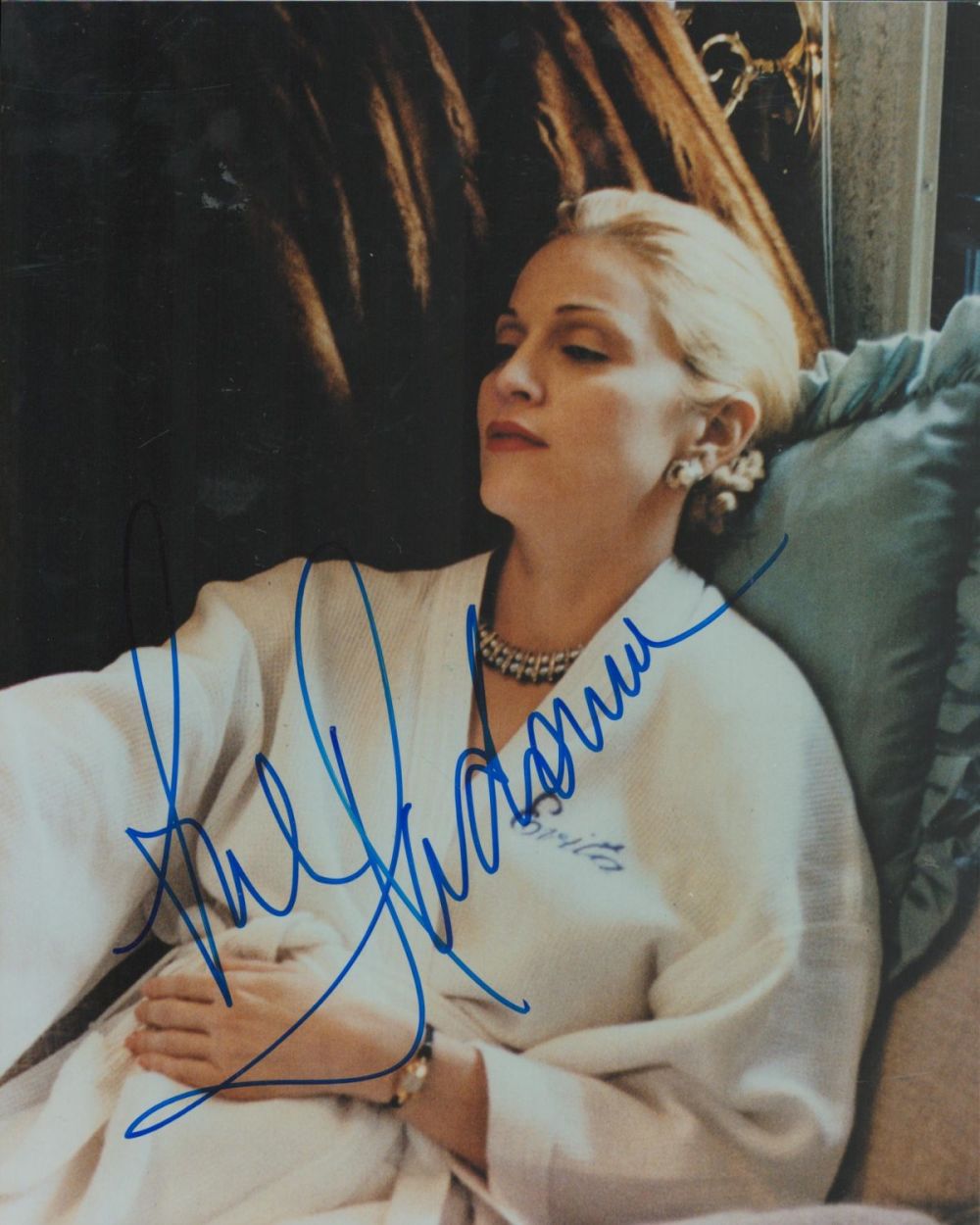 Lot 123: Madonna signed 10x8 inch colour photo pictured in...
