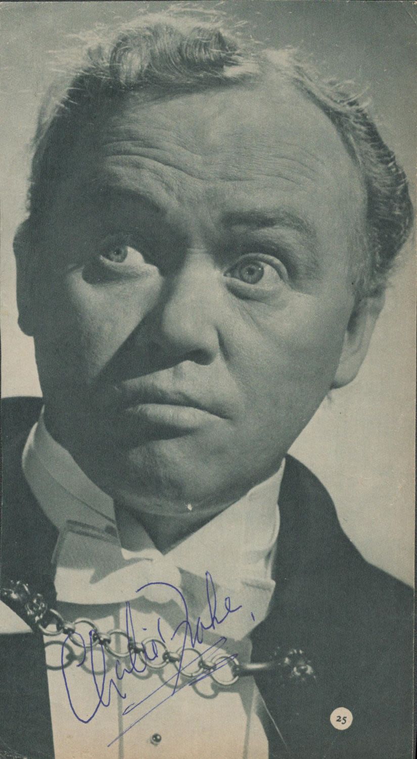 Lot 163: Charlie Drake signed 8x5 inch black and white...