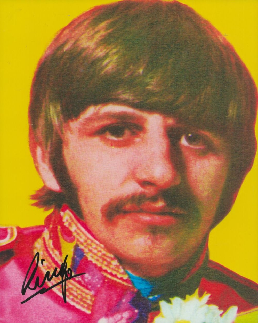 Lot 174: Ringo Starr signed 10x8 inch colour photo. Good...