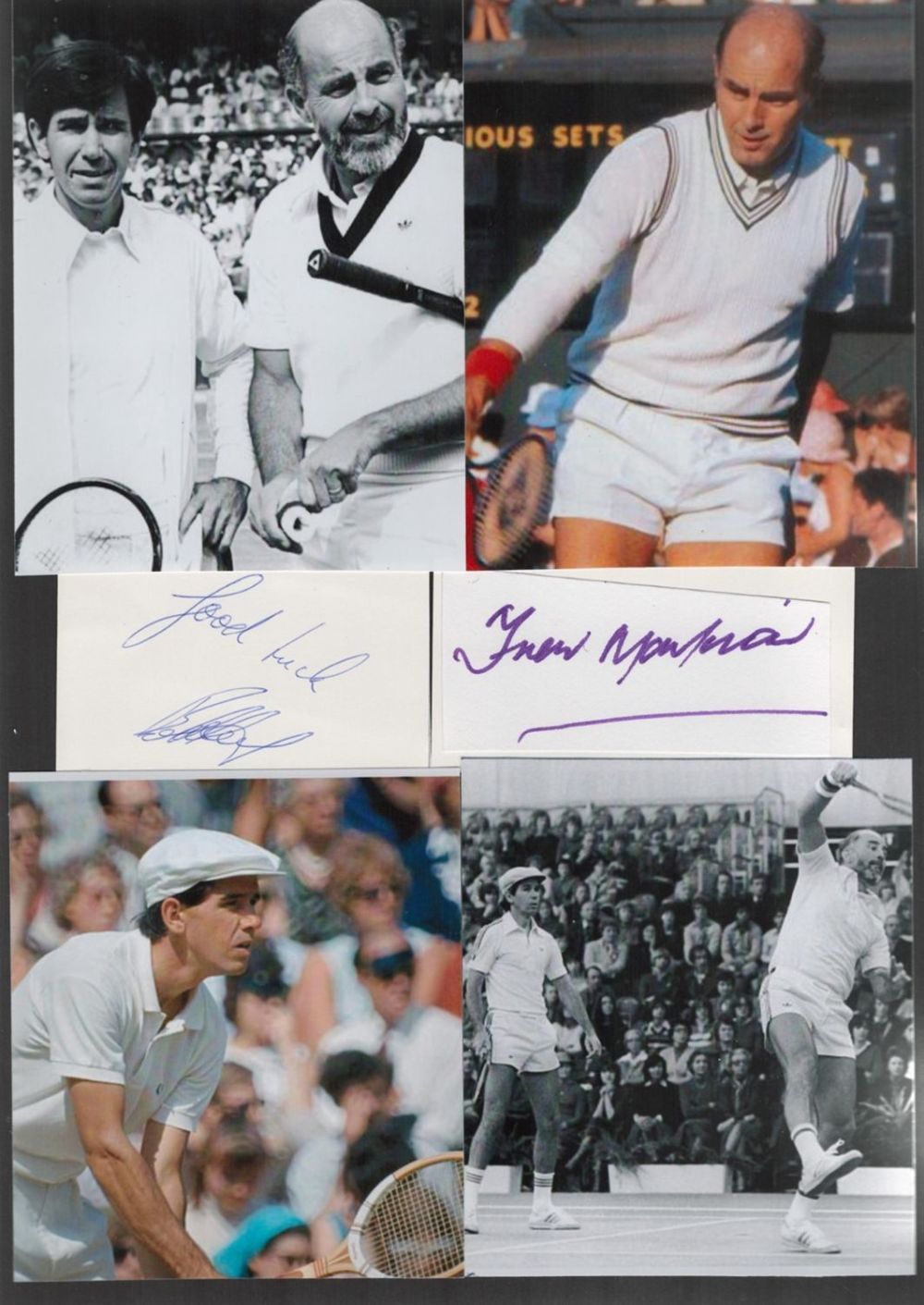 Lot 159: Tennis Bob Hewitt and Frew McMillan 12x8 signature...