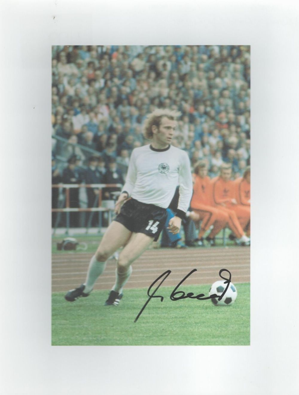 Lot 162: Football Uli Hoeness signed 10x8 inch colour photo...
