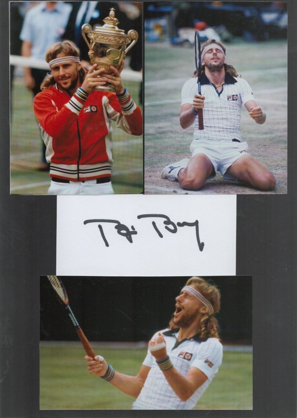 Lot 181: Tennis. Bjorn Borg Signed Autograph Card with Colour...