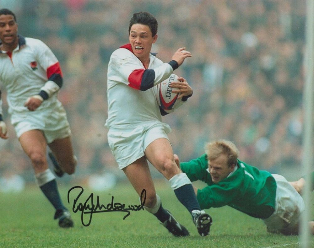 Lot 190: Rugby Union Rory Underwood Signed 10 x 8...