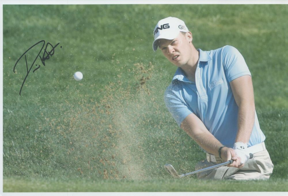 Lot 213: Golf Danny Willett signed 12x8 inch colour photo....