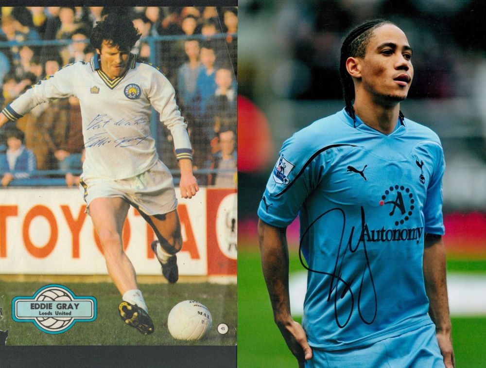 Lot 231: Football collection 3 assorted signed photo and magazine...