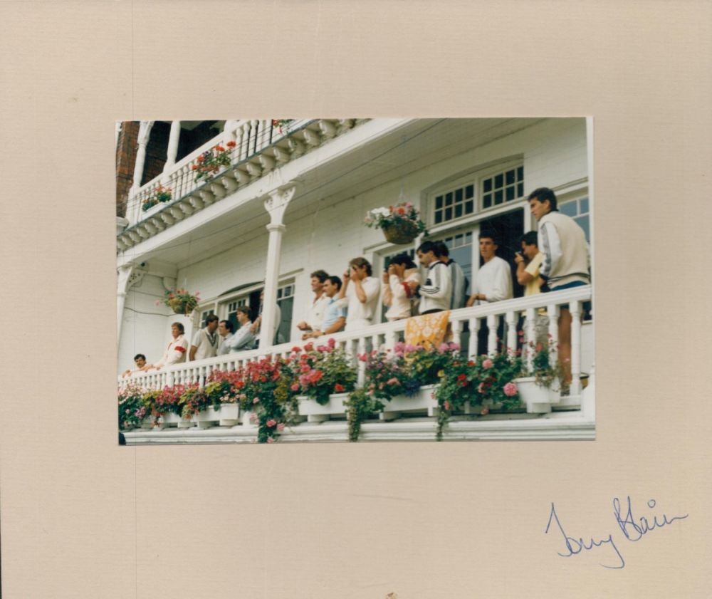 Lot 234: Cricket Tony Blain 10x8 inch mounted colour photo...