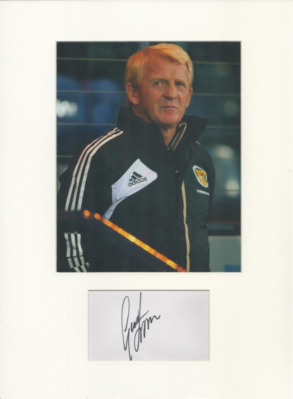 Lot 248: Football Gordon Strachan signed 16x12 inch mounted signature...
