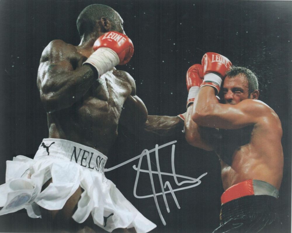 Lot 251: Boxing Johnny Nelson signed 10x8 colour photo pictured...
