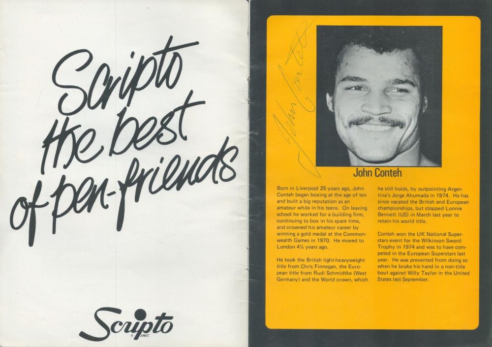 Lot 264: Superstars 1976 multisigned programme 10 legends of sport...