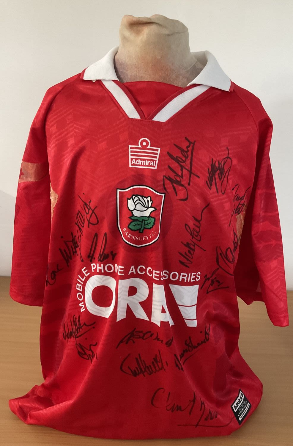 Lot 284: Football Barnsley 1997 season multi signed replica home...