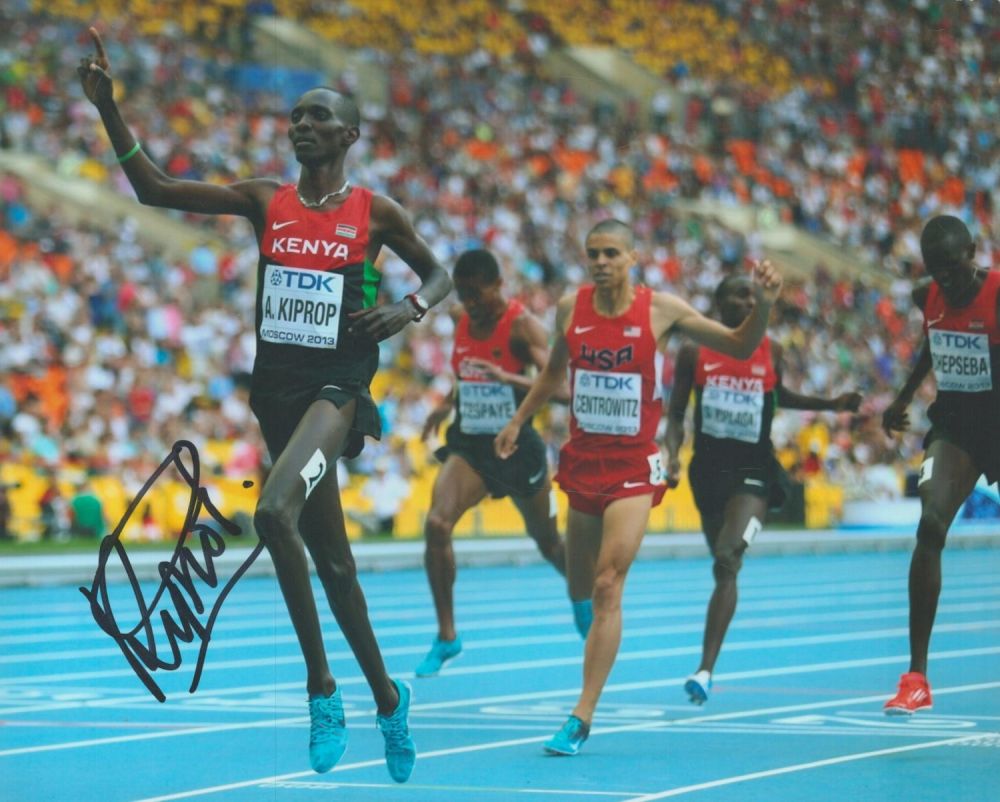 Lot 302: Athletics Asbel Kiprop signed 12x8 inch colour photo....
