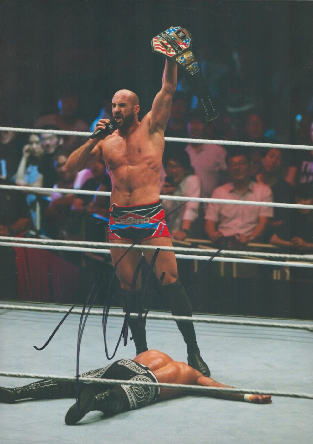 Lot 319: Wrestling Cesaro signed 12x8 inch colour photo. Claudio...