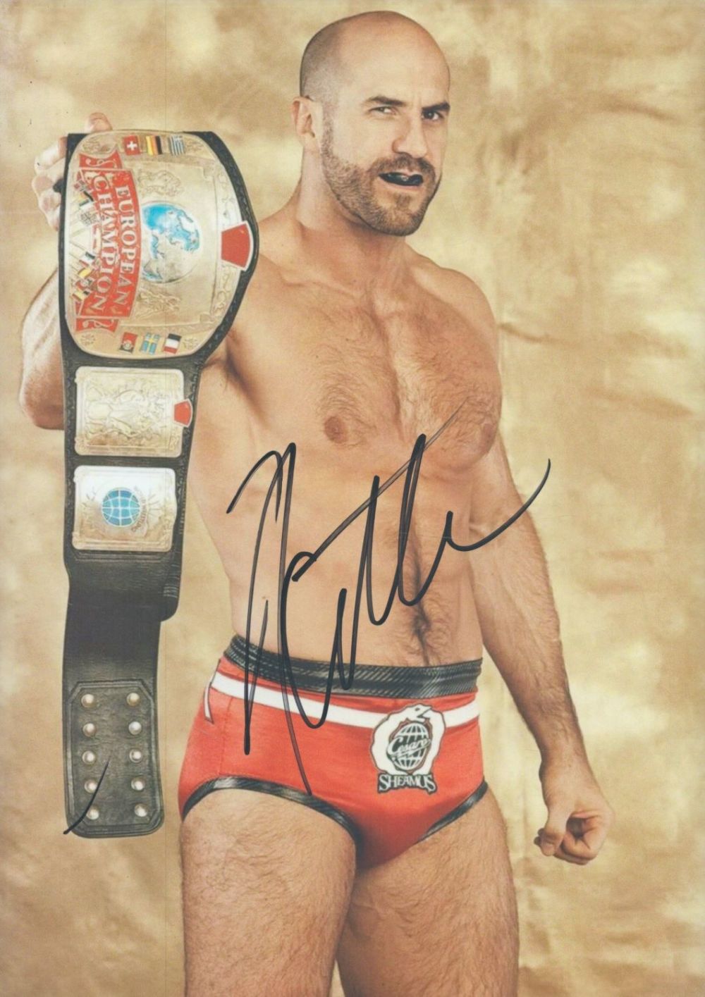 Lot 320: Wrestling Cesaro signed 12x8 inch colour photo. Claudio...
