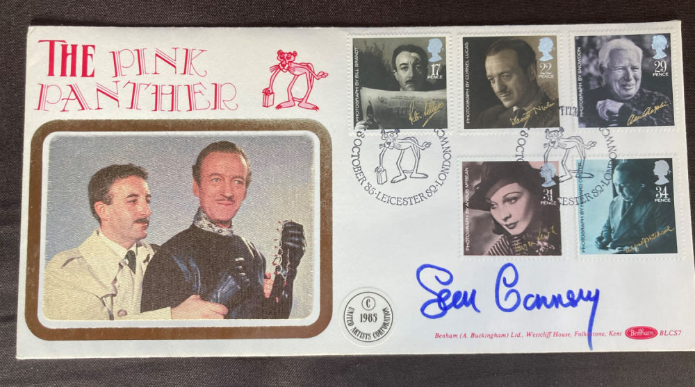 Lot 57: James Bond Sean Connery signed rare 1985 Benham...