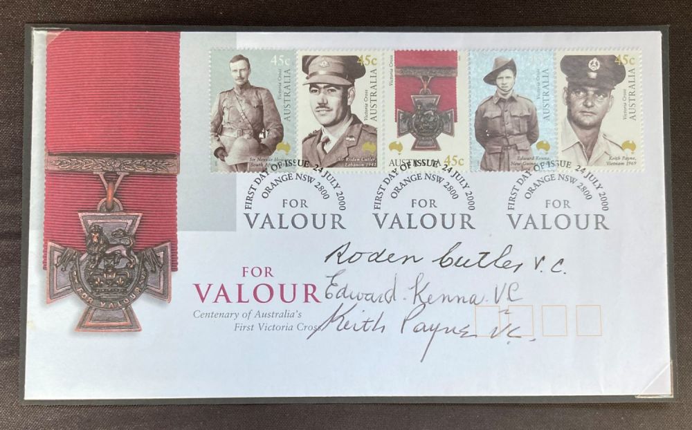 Lot 64: Victoria Cross winners Roden Cutler VC, Edward Kenna...