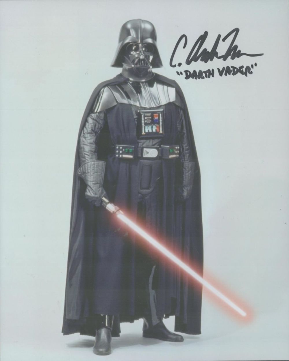 Lot 146: C Andrew Nelson Signed Star Wars Darth Vader...
