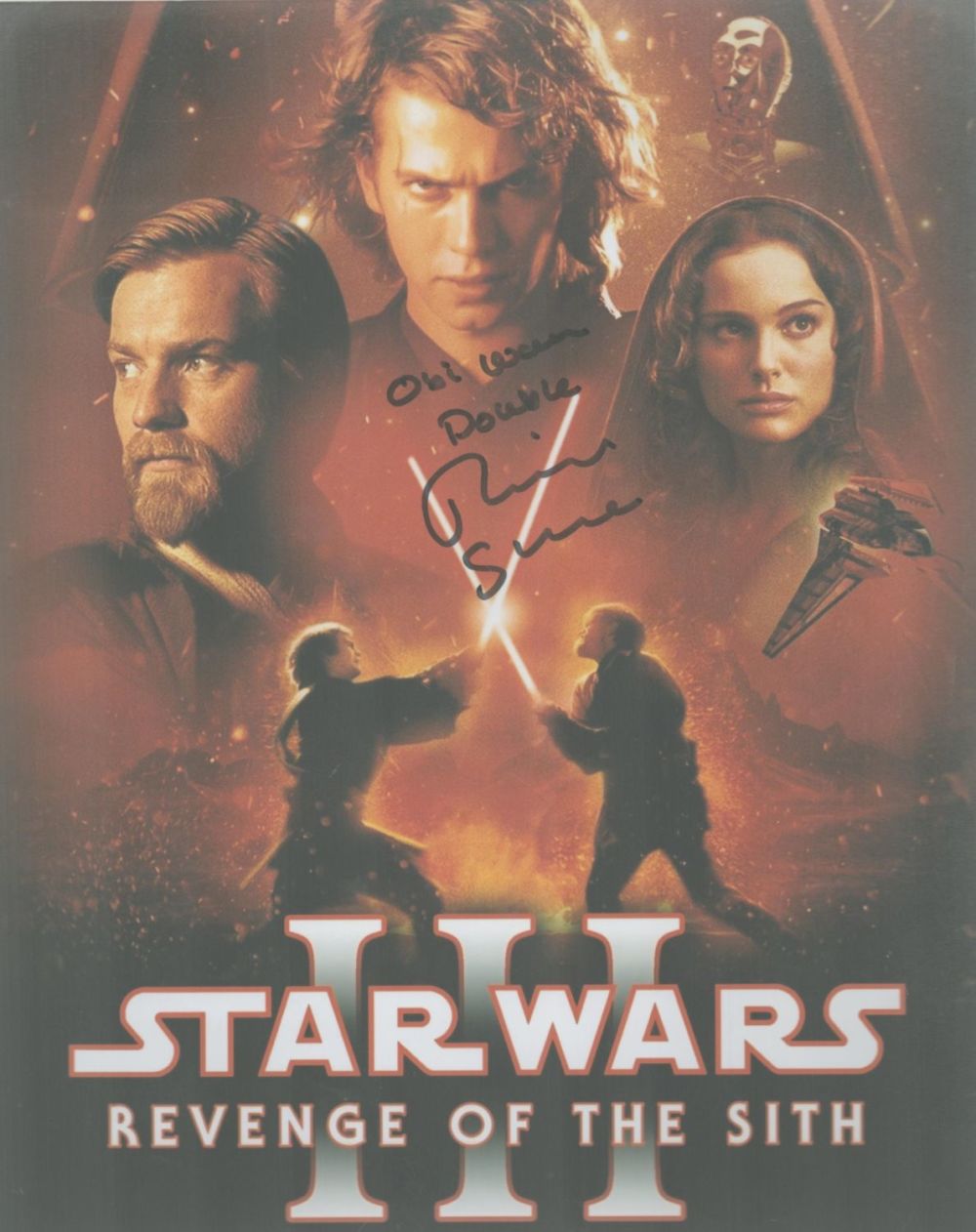 Lot 151: Richard Stride signed Star Wars Revenge of The...