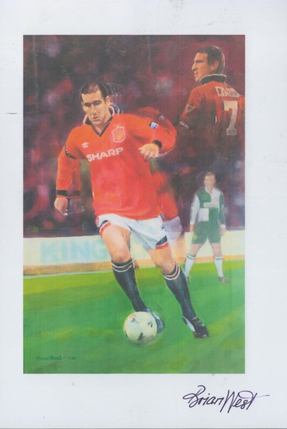Lot 158: Artist Brian West Signed 8 x 5.5 inch...