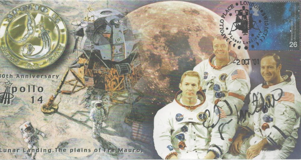 Lot 169: Apollo 14 moonwalker Dr Edgar Mitchell signed Space...