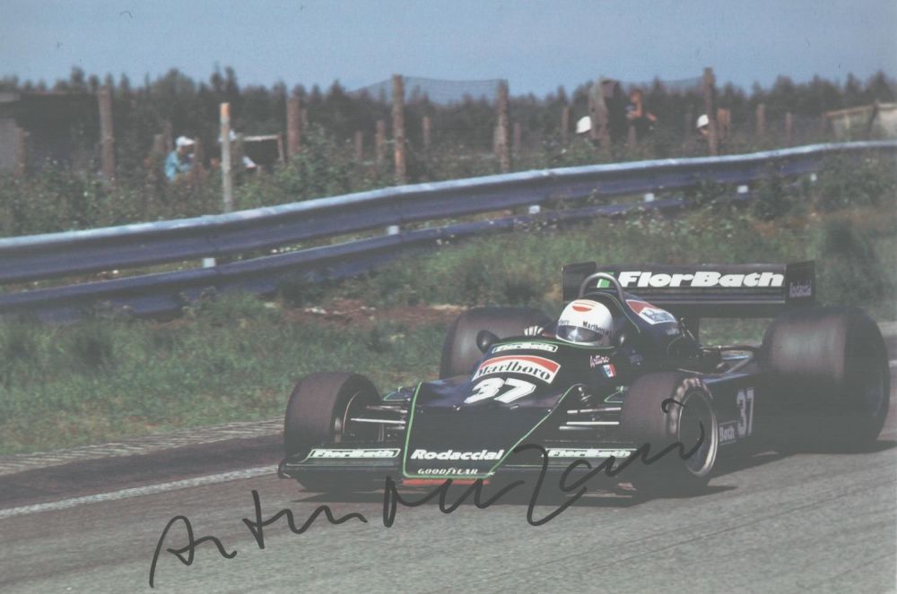 Lot 185: Formula 1 Arturo Merzario signed 12 x 8...