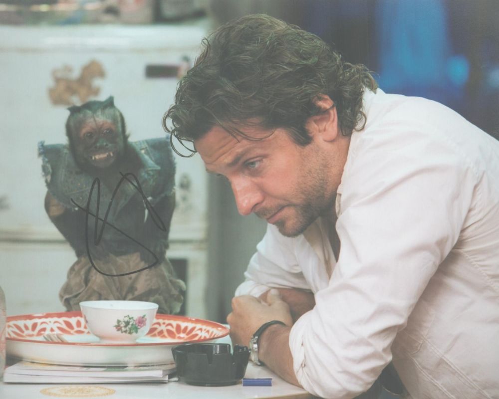 Lot 197: Bradley Cooper signed 10x8 inch colour photo. Good...