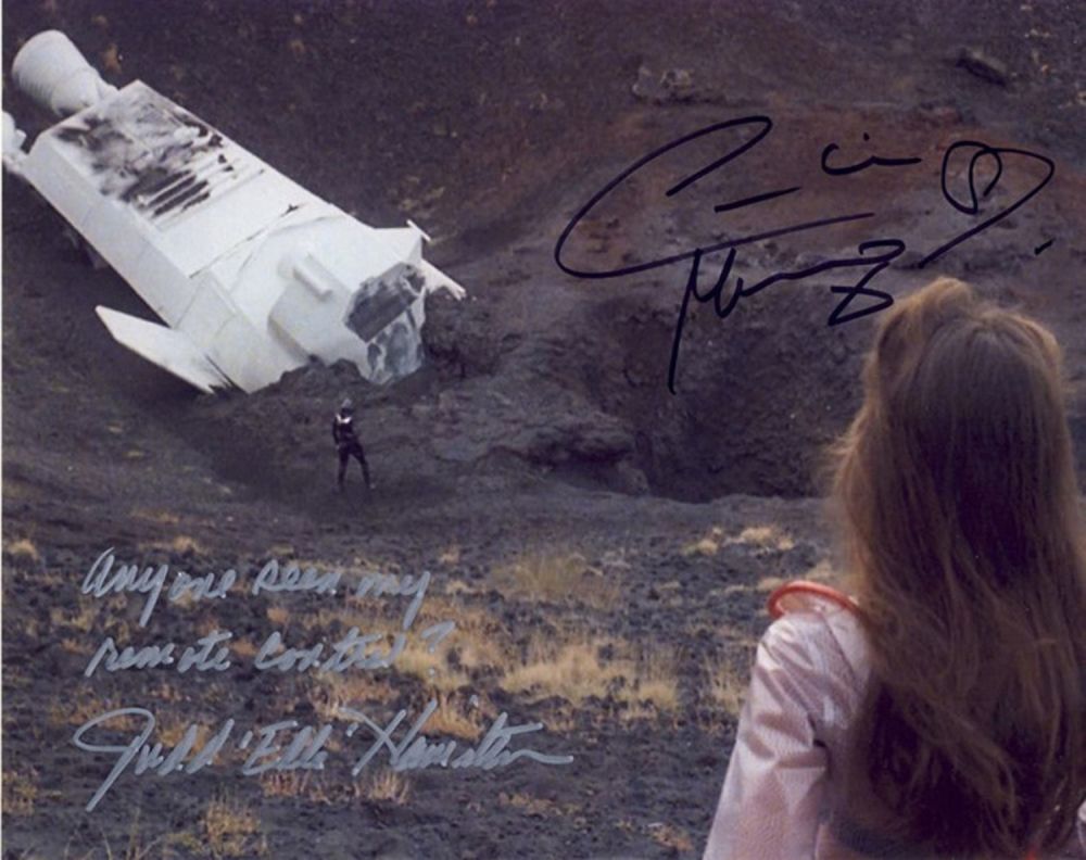 Lot 215: SALE! Starcrash Caroline Munro / Judd Hamilton hand...