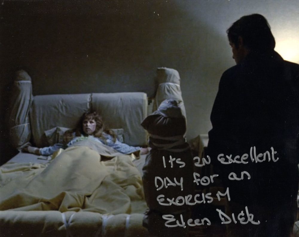 Lot 253: The Exorcist horror movie 8x10 inch photo signed...