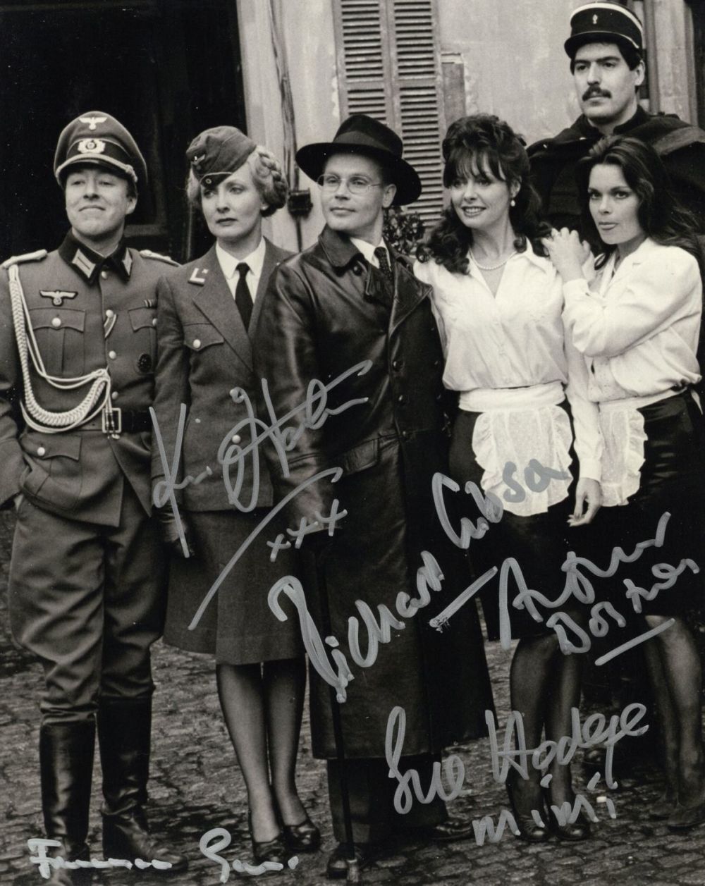 Lot 256: All Allo comedy series 8x10 inch photo signed...