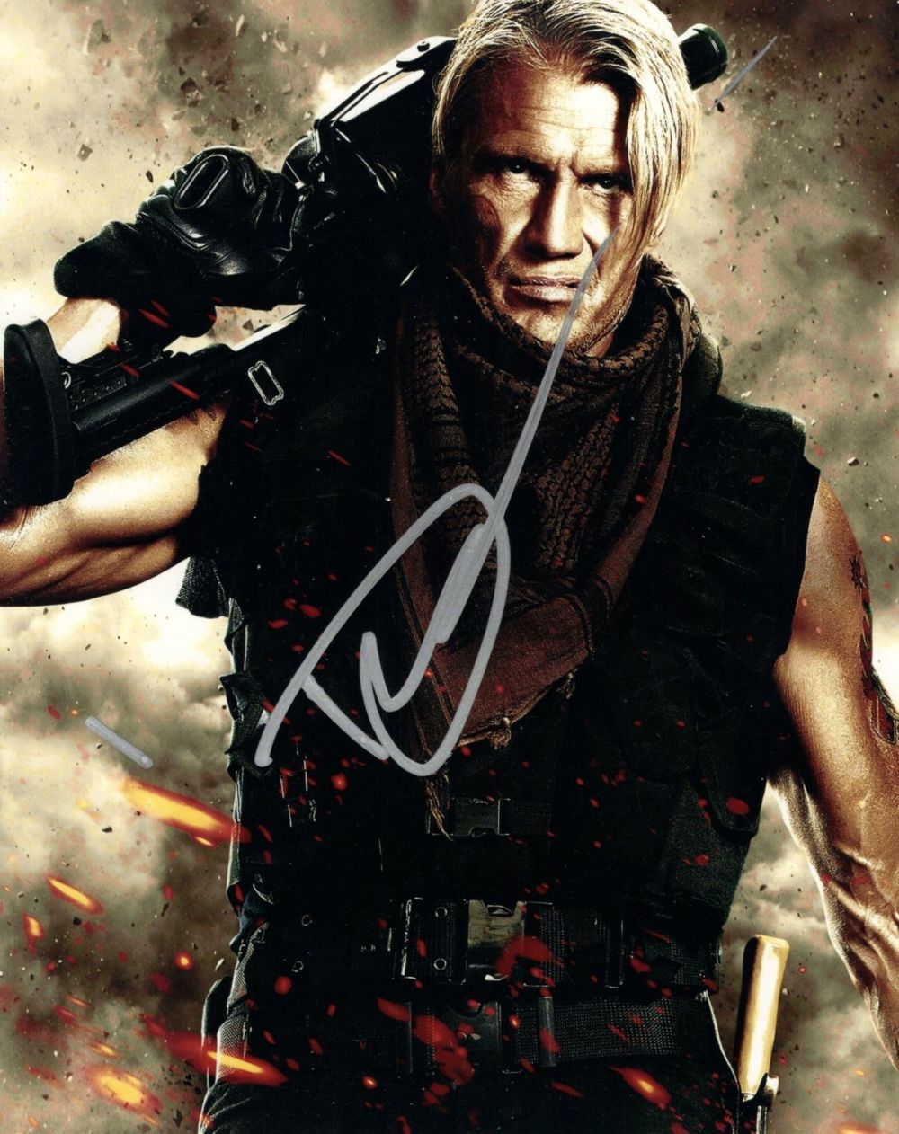 Lot 265: Dolph Lundgren signed 8x10 inch photo from the...
