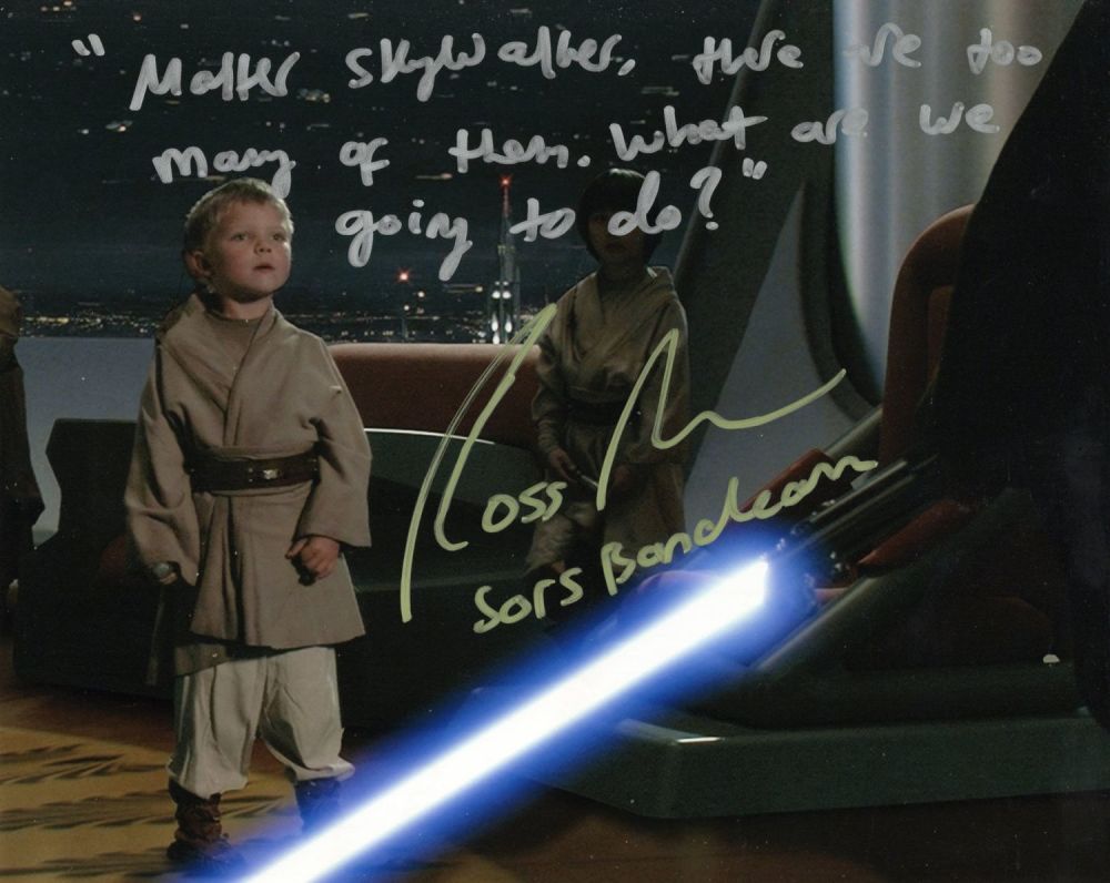Lot 268: Star Wars 8x10 movie photo signed by actor...