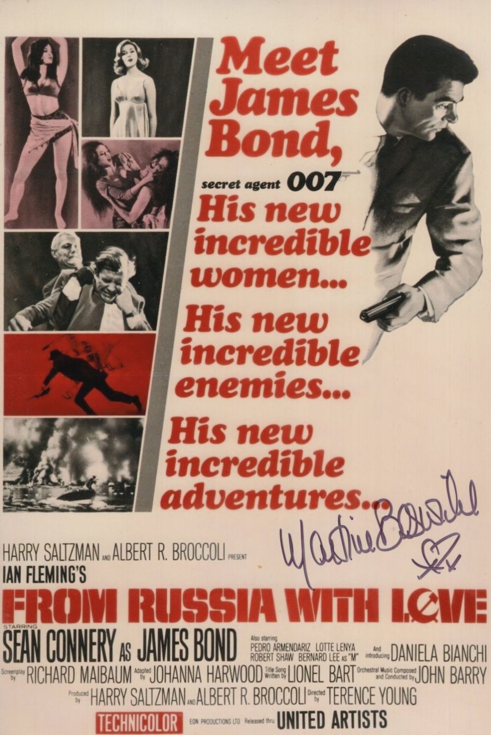Lot 283: 007 James Bond movie From Russia With Love...