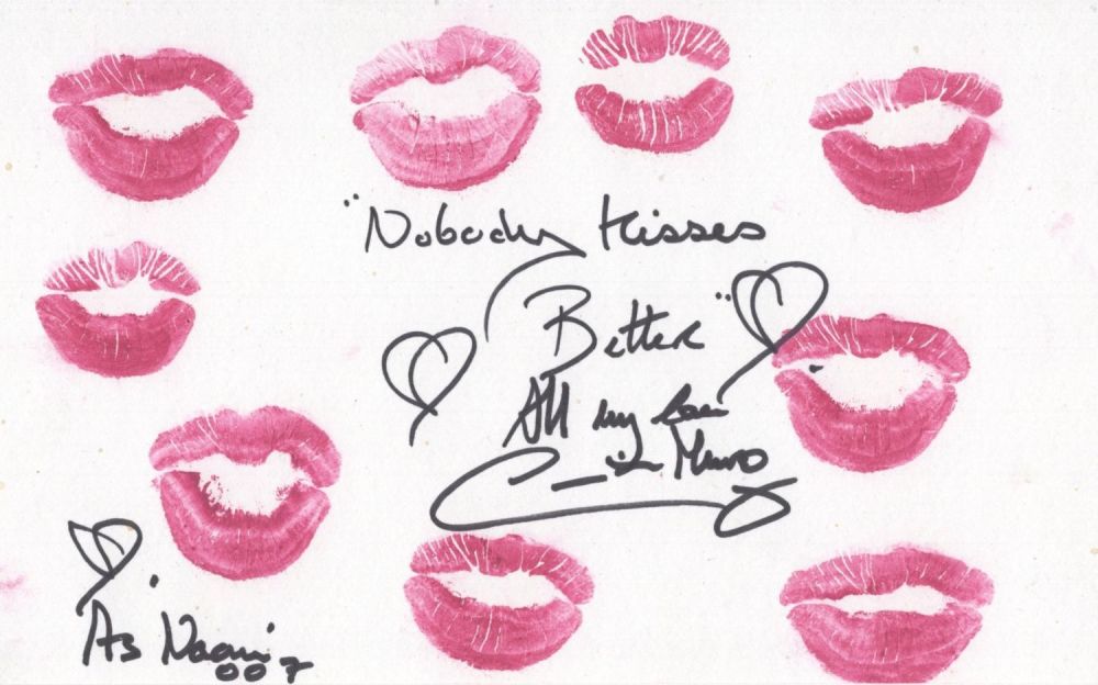 Lot 289: 007 James Bond actress Caroline Munro signed and...