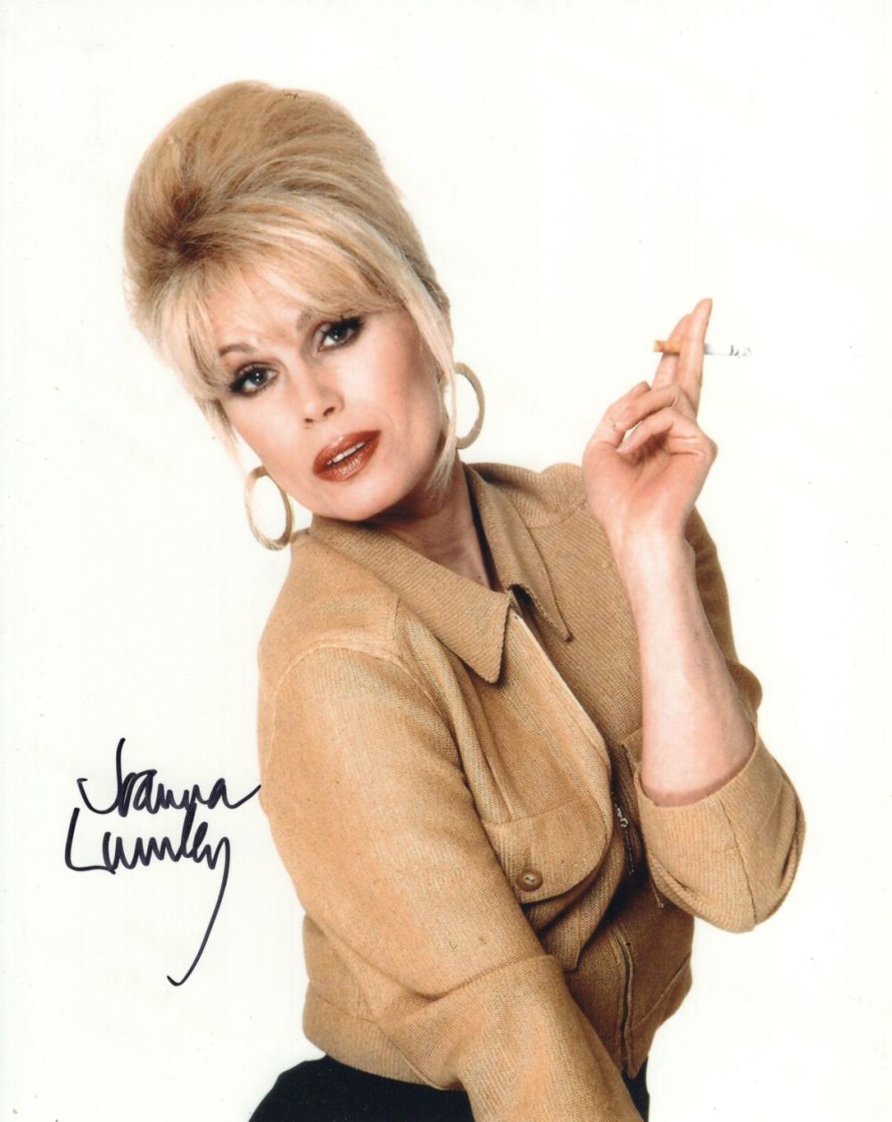 Lot 298: Joanna Lumley signed 8x10 photo as Patsy in...