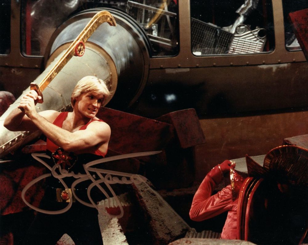 Lot 300: Flash Gordon movie 8x10 photo signed by Flash...