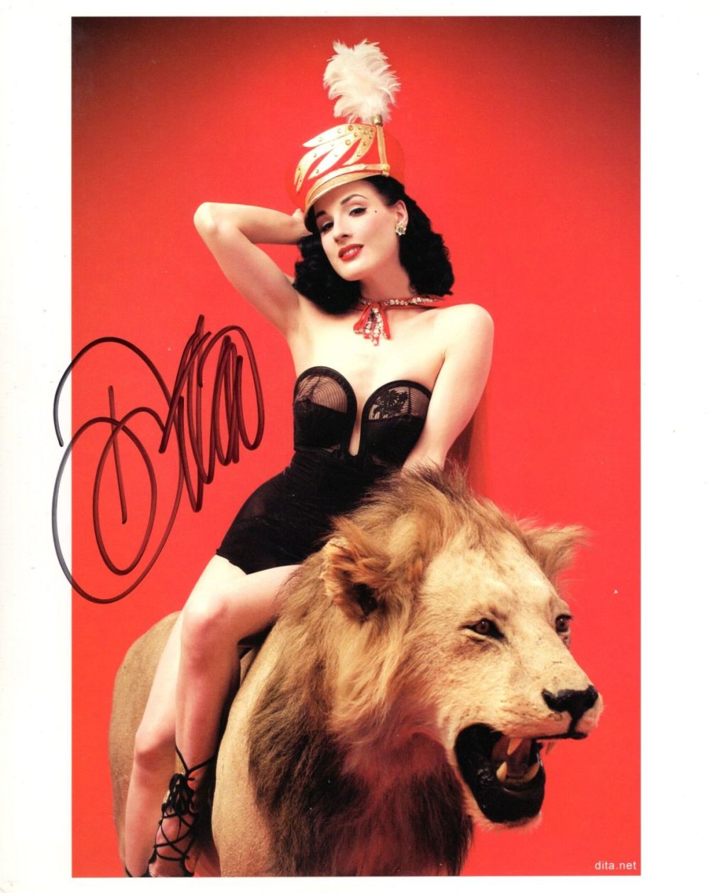 Lot 301: Dita Von Teese the queen of Burlesque signed...