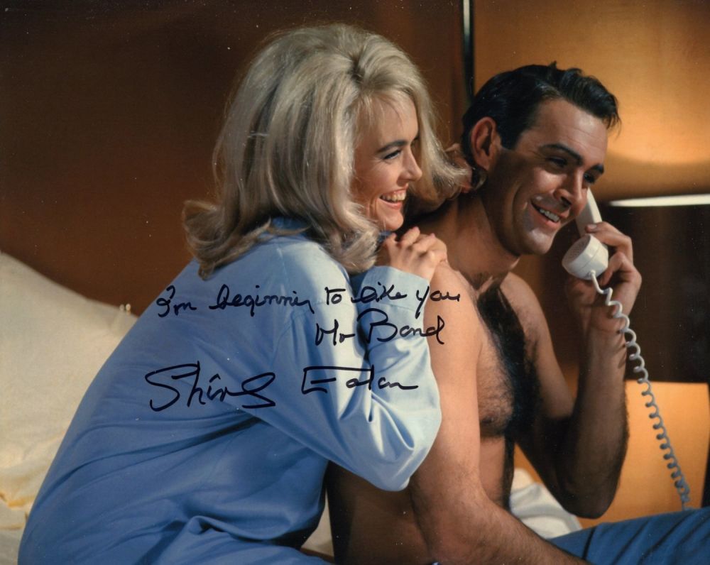 Lot 326: 007 James Bond movie Goldfinger 8x10 photo signed...